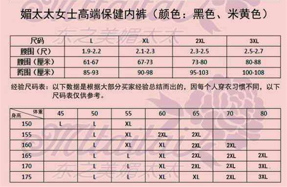 媚太太 女士专用 高端保健 内裤 暖宫保健 2条整盒套装