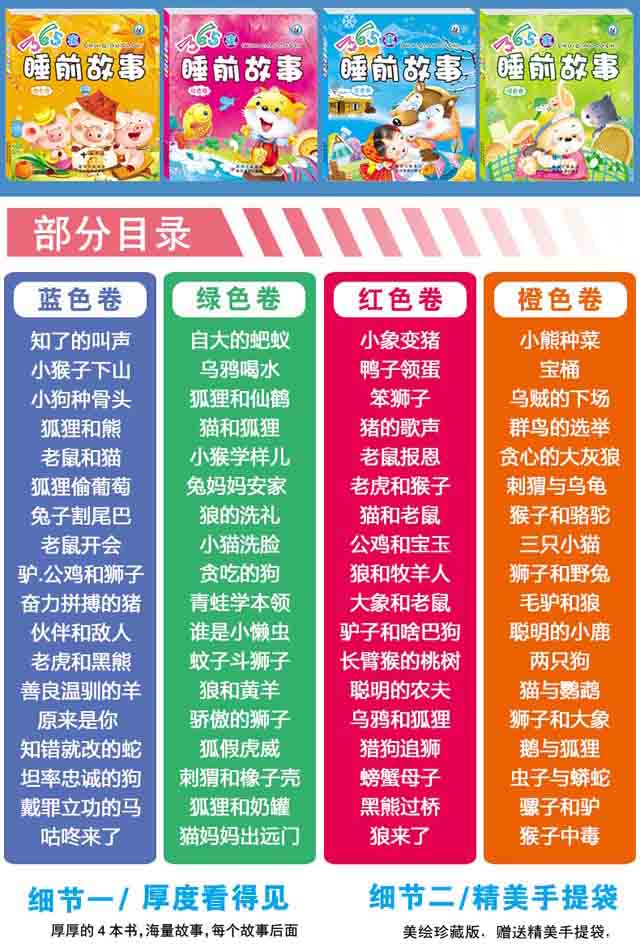 【四月小铺】幼儿365夜睡前故事 儿童故事书带拼音 0-3-6-8岁宝宝彩图童话