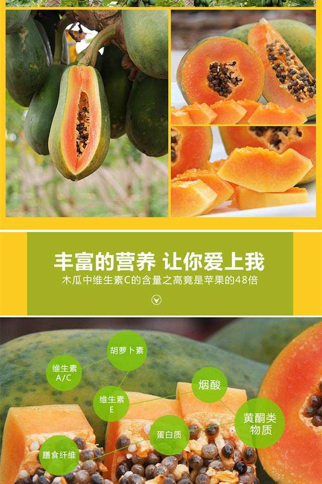 广西红心木瓜9斤 泡沫箱 现摘现发 新鲜水果9斤精选