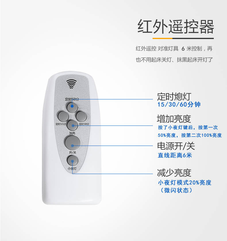 led小夜灯遥控灯插电卧室床头灯喂奶夜明灯夜光灯节能灯插座灯