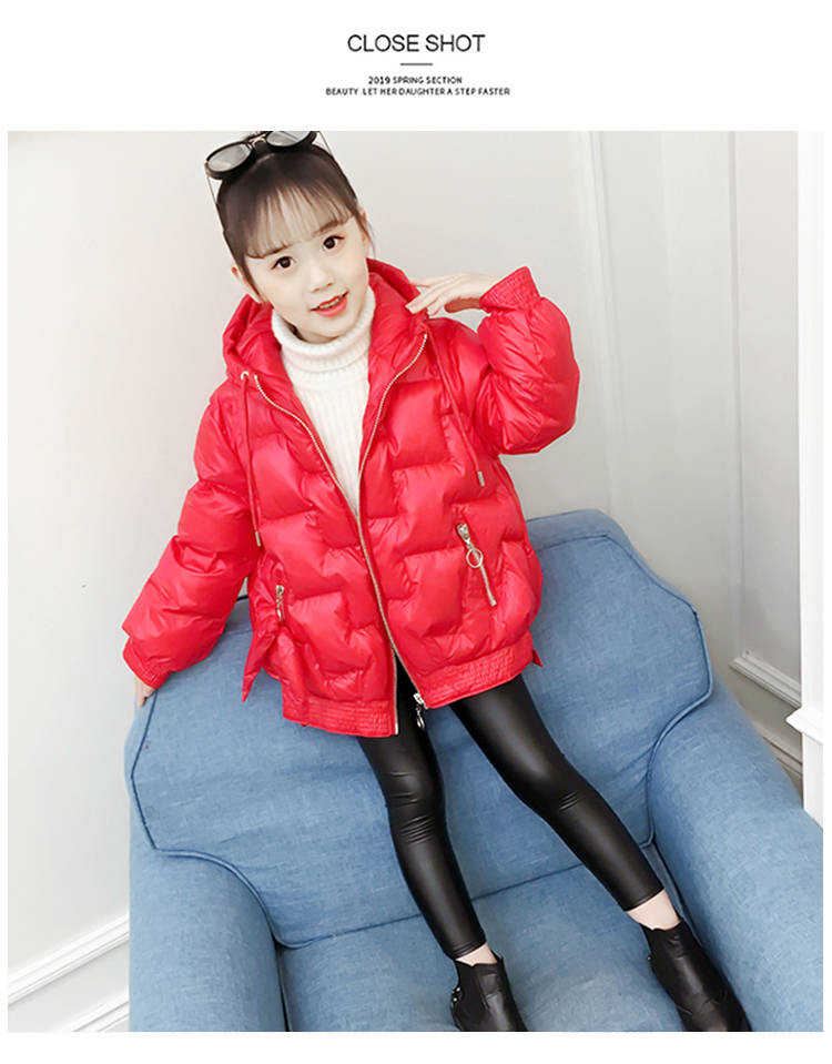 女童棉衣冬装儿童时尚韩版中长款棉袄加厚棉服女孩中大童洋气外套