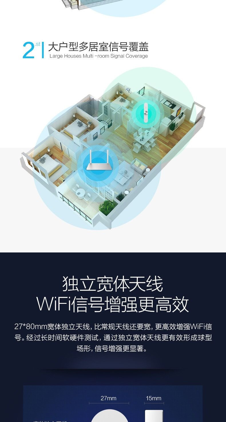 360wifi增强器R1无线信号放大器wifi网络扩大器中继器路由器家用