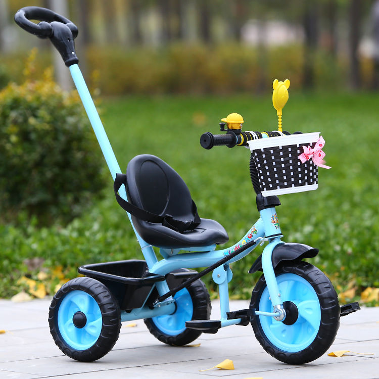 儿童三轮车幼儿手推车简易轻便大号男女骑行车宝宝脚踏车1-3-5岁