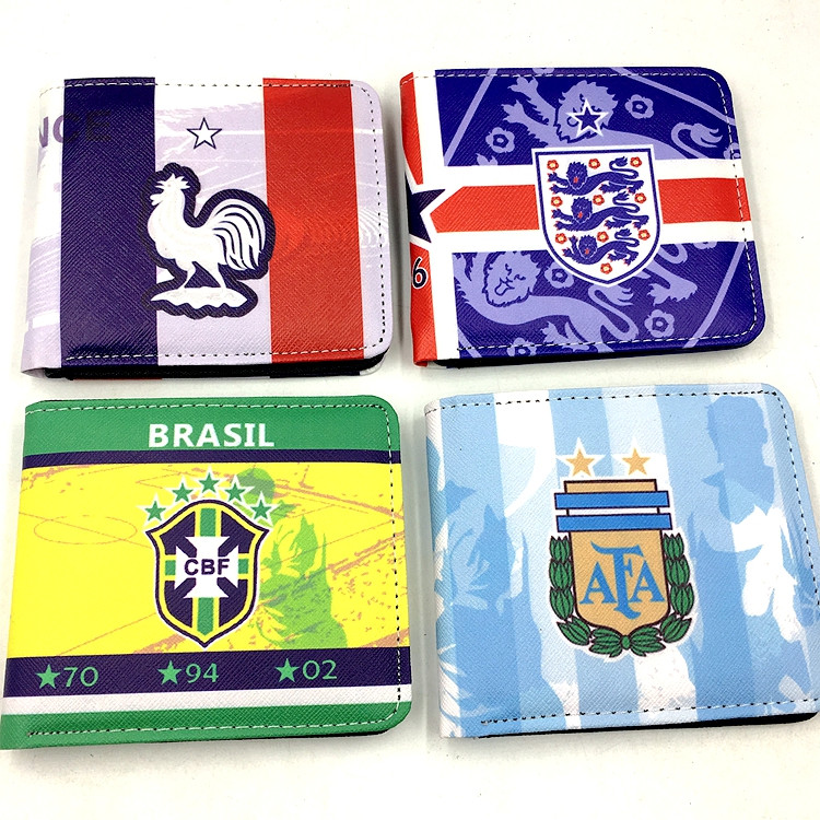 神偷奶爸世界杯国家队图案钱包两个装