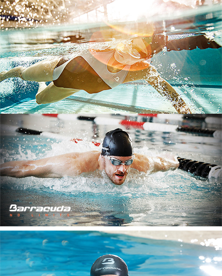 美国Barracuda巴洛酷达硅胶泳镜成人款 抗紫外线高清偏光防水防雾游泳眼鏡#33975