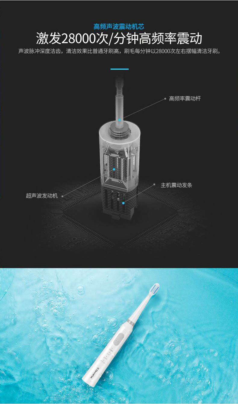 伊莱克斯(ELECTROLUX) 电动牙刷+洁面仪 健齿 洁面护理套装 EMC-02K