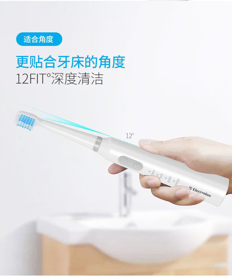 伊莱克斯(ELECTROLUX) 电动牙刷+洁面仪 健齿 洁面护理套装 EMC-02K