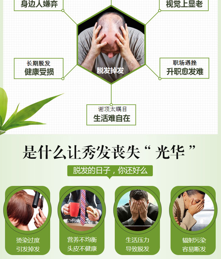 霸王 防脱洗发液 750ml  防脱洗发水 男士女士通用洗发露