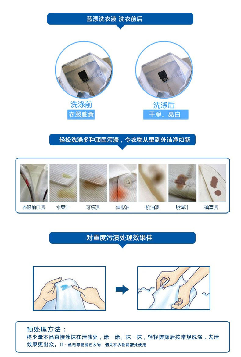 蓝漂浣馨2kg洗衣液手洗机洗家庭实惠装hx362326