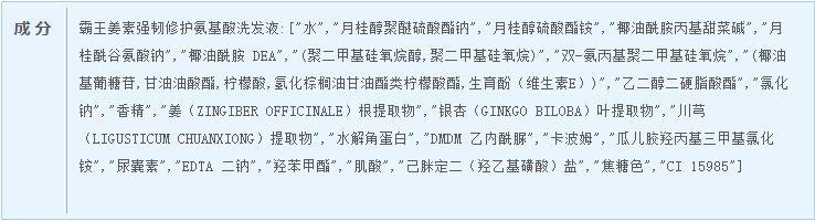 霸王 小黑瓶系列氨基酸洗发液720ml