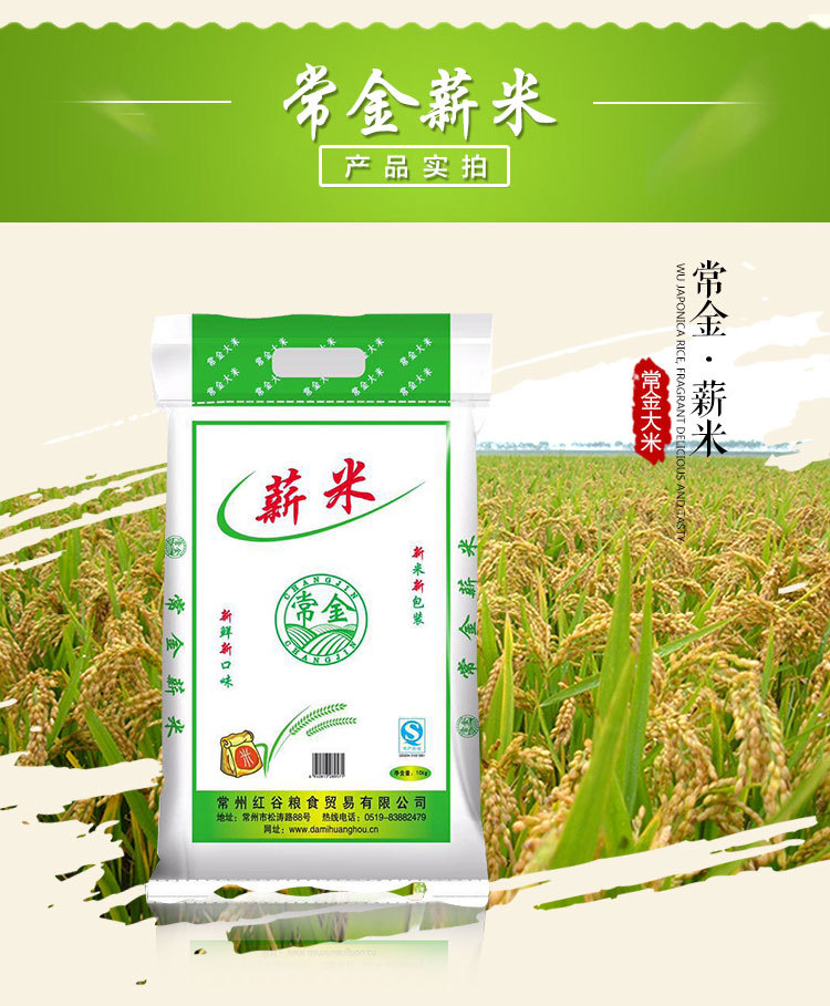 常金大米  2016新米 江南大米 江苏大米 10kg常金新米  包装米