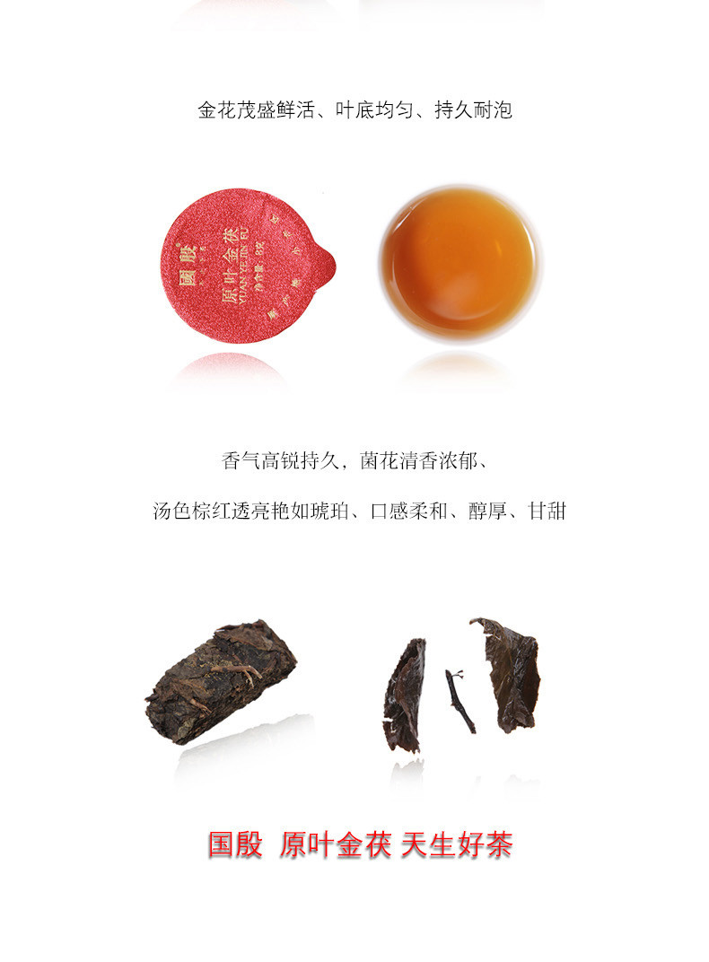 国殷 小罐茶·原叶金茯 乌龙茶 高山茶 茶叶礼盒装  96g 12罐