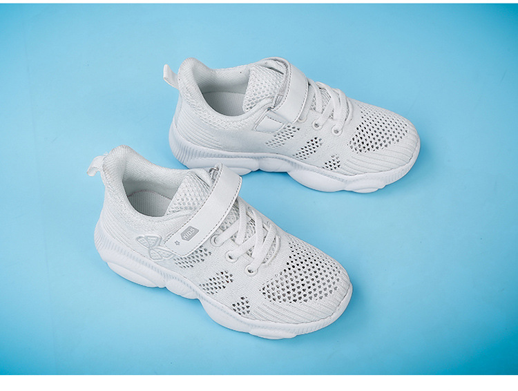 2019夏季新款卡通女童鞋单网透气飞织女童童运动鞋针织网面儿童跑步鞋TN
