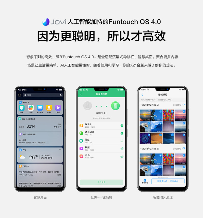 【现货直发】VIVO X21 新一代全面屏 双摄拍照手机 6GB+128GB 移动联通电信4G