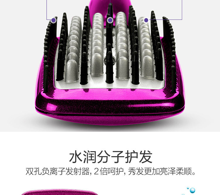 巴比丽丝（BABYLISS）直发器负离子家用恒温电直夹板直发梳 HSB100PCN