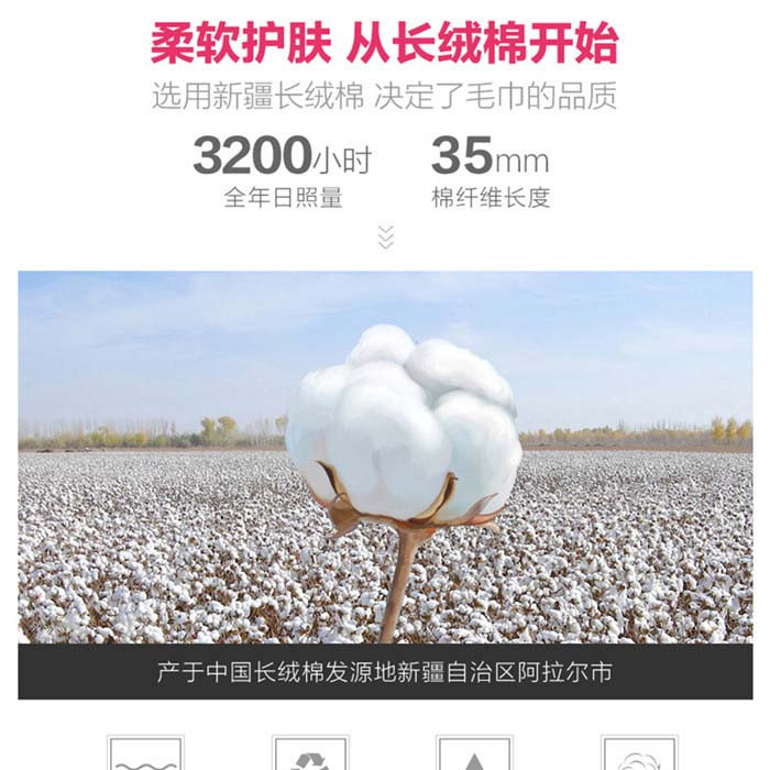 洁丽雅 毛巾礼盒装竹纤维毛巾面巾4条装竹韵-竹影四条装