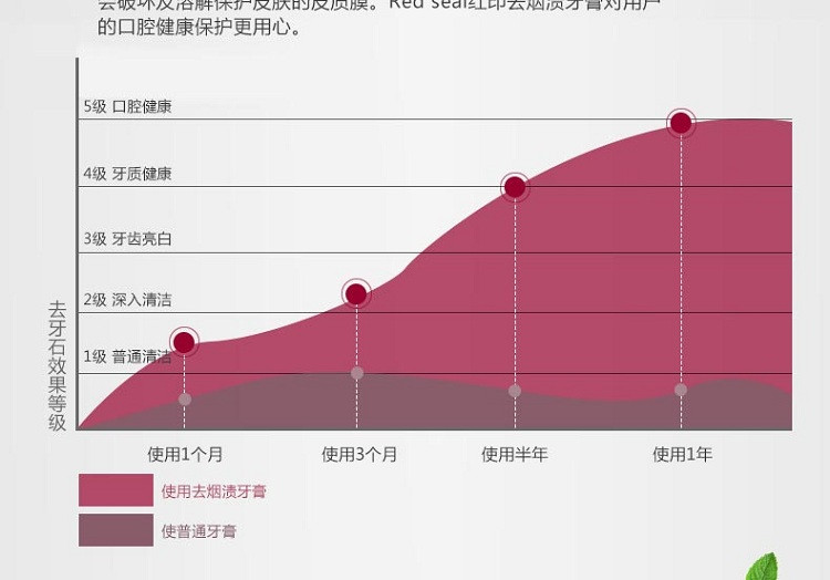 REDSEAL 红印 去烟渍亮白清新口气牙膏 100克/支