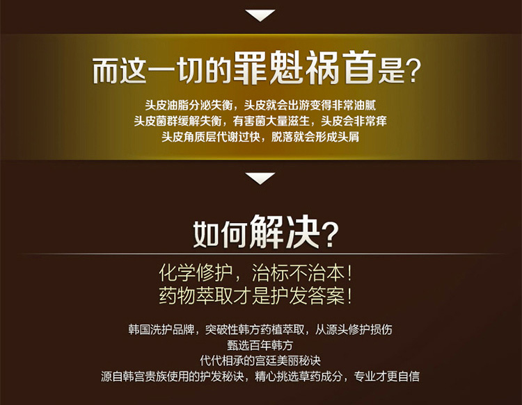 吕棕吕 固发防脱滋养洗发水500ml 包邮