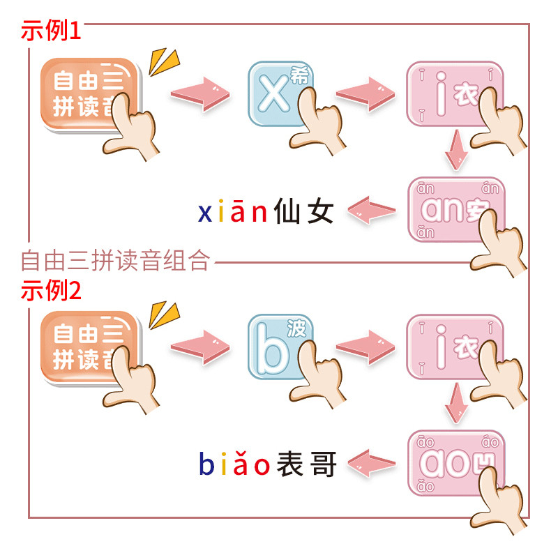 乐童童 汉语拼音学习训练神器益智玩具充电款