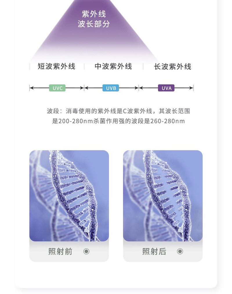 艾美特 智能牙刷消毒器置物架紫外线杀菌LST01-A01