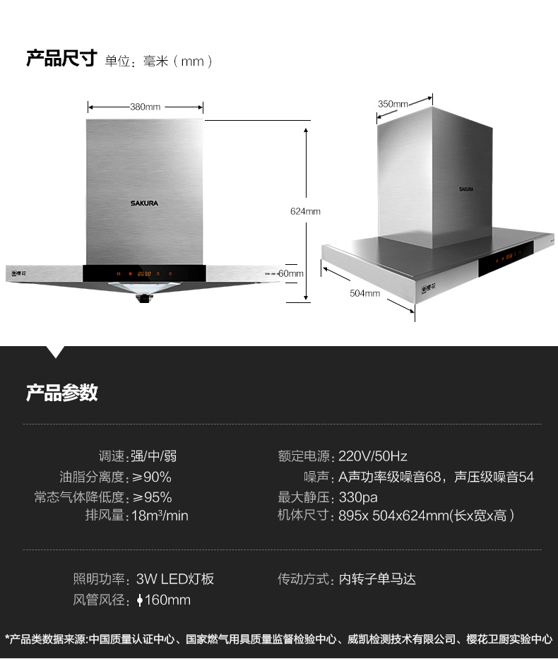 Sakura/樱花 CXW-200-89+A36 18大吸力抽油烟机燃气灶烟灶套装