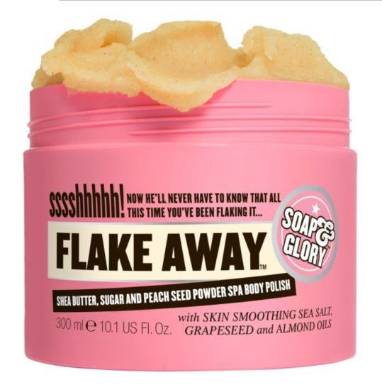 英国Soap &amp;Glory Flake Away光亮蜜糖身体磨砂膏300ml