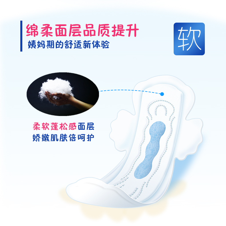 安尔乐蓝芯体验纤巧干爽卫生巾(275mm)LJA9210