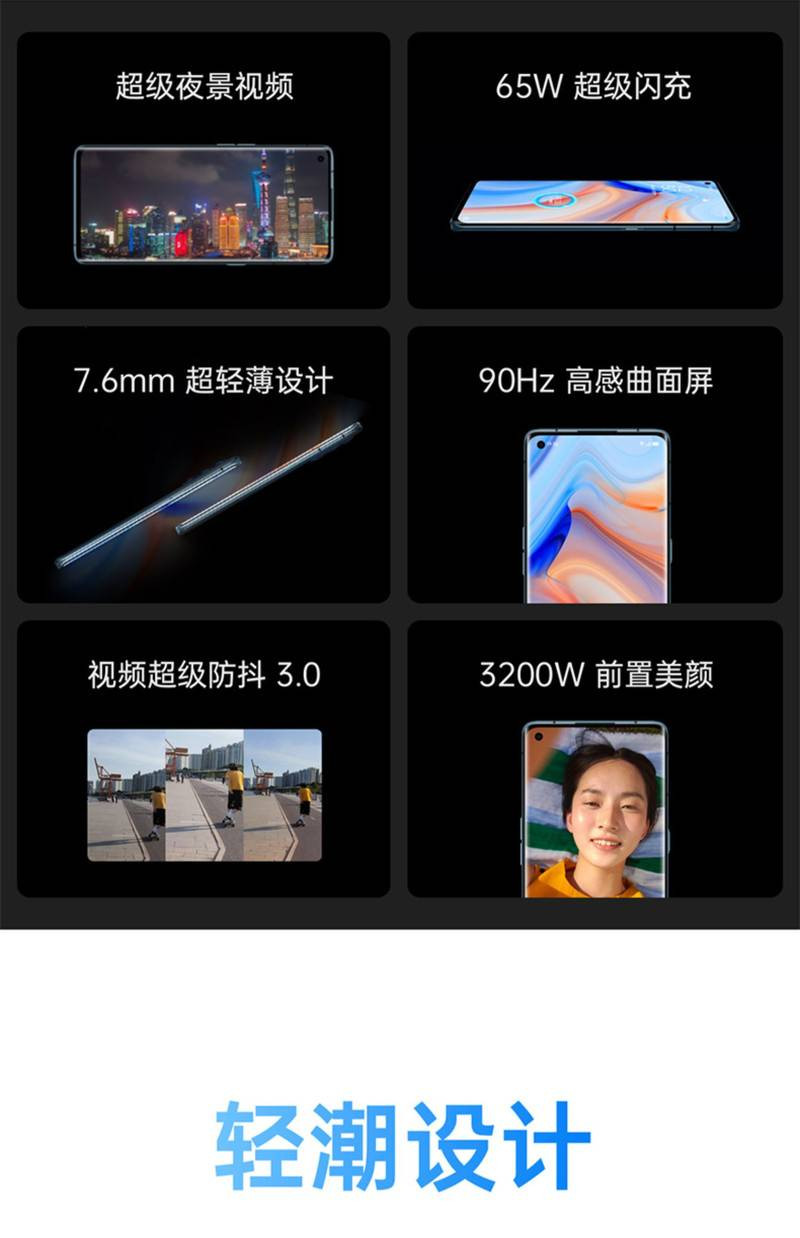 OPPO Reno4 Pro 5G双模智能手机  全国包邮