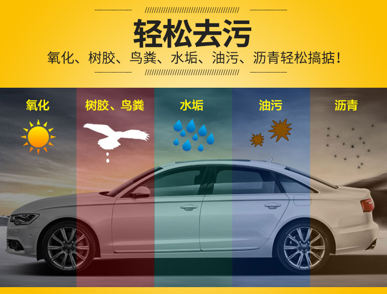 跃能（YUENENG） 汽车蜡深度打蜡白色车强力修复漆面车身去污去雨痕划痕蜡