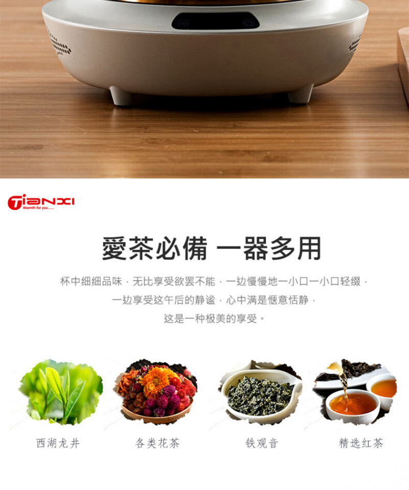 天喜/TIANXI 凉水壶茶具玻璃泡茶壶长嘴茶TBL173-600