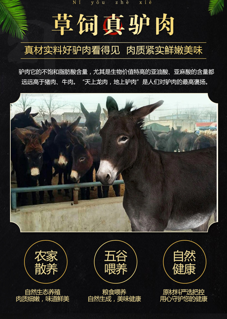 保德龍 【德州馆】保德龍 五香驴肉200克*2包装   正宗保店驴肉  地方特色名吃