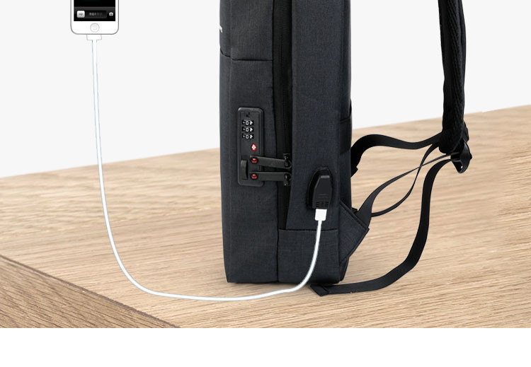 CROSSGEAR时尚苹果专用电脑包  带USB充电15.6英寸双肩包 防泼水防 刮防盗密码锁背包