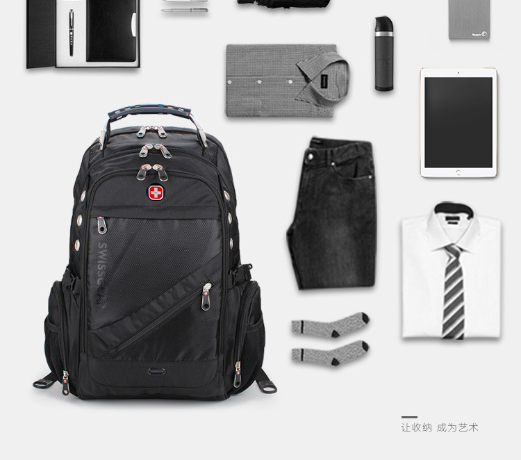 SWISS GEAR瑞士军刀 双肩包 15.6英寸笔记本电脑包 背包 旅行背包