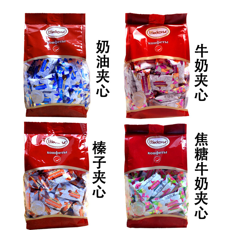 【预售】俄罗斯进口 阿孔特几何艺术榛子味巧克力 500g