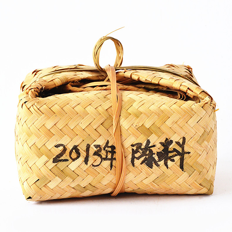 益叶知安化黑茶手工古法2013年高山贡品特级天尖茶竹篓装1kg