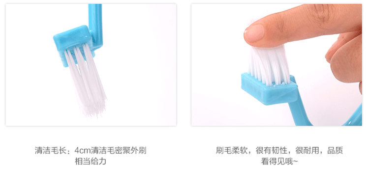 【特价5个装】 日本弯柄清洁刷 V型马桶内侧死角刷子家庭卫浴马桶刷
