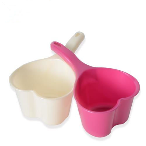 创意加厚厨房塑料水勺家用厨房浴室儿童洗澡小号水瓢长柄爱心水勺
