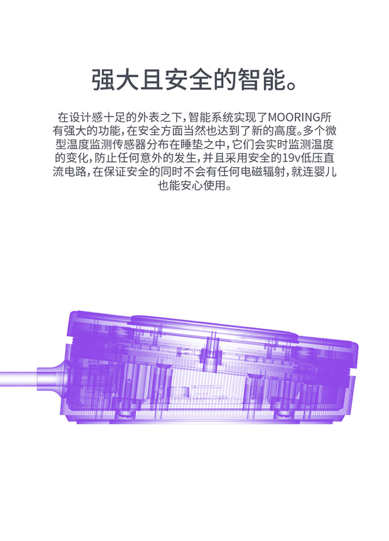 绵眠/MIRAHOME MOORING智能睡毯 双控恒温 监测健康睡眠 智能闹钟服务