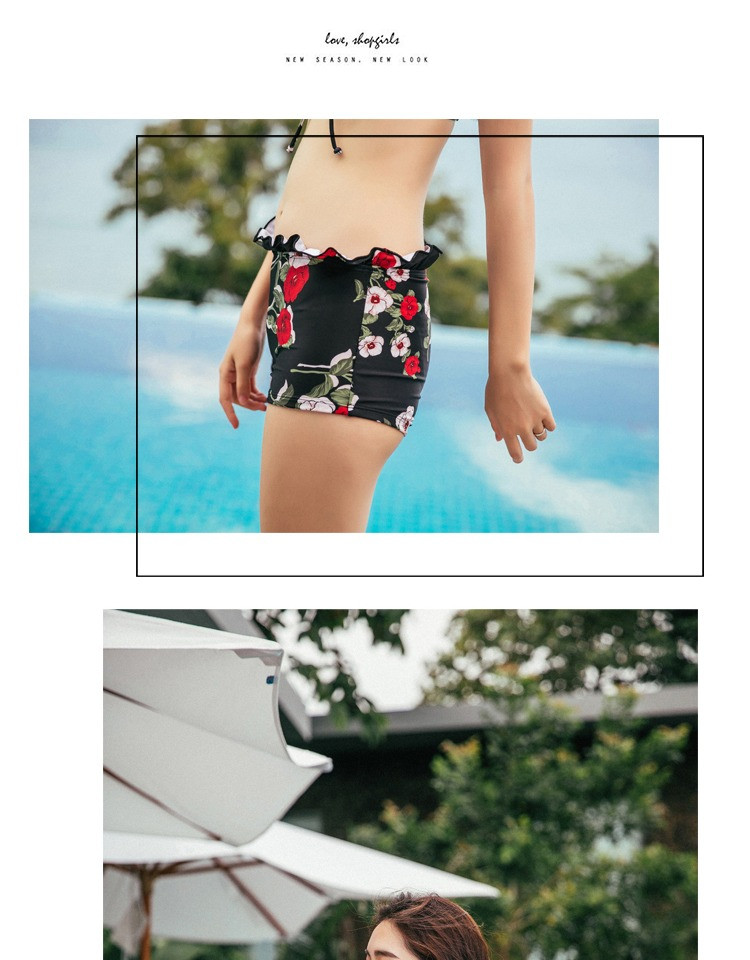 【葫芦岛兴城馆】韩国泳衣女 比基尼三件套小胸聚拢时尚性感泡温泉度假沙滩游泳衣