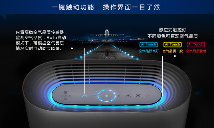 霍尼韦尔（Honeywell） 智能空气净化器 KJ300F-PAC2101S 银色
