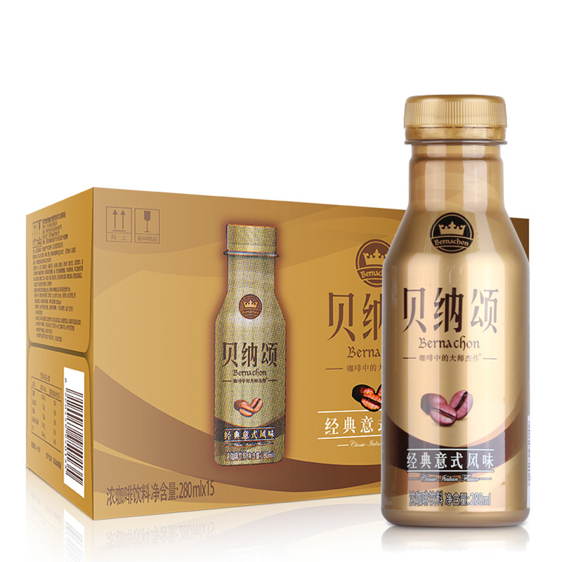 【一箱包邮】6月日期 康师傅饮料 贝纳颂咖啡 经典意式风味 280ml*15瓶