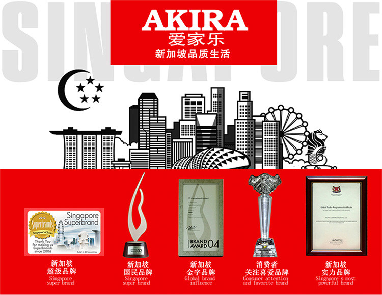 【 带蒸架 送烤盘】AKIRA爱家乐分体式电热锅 304不锈钢电火锅 KL-A50 带一层蒸架