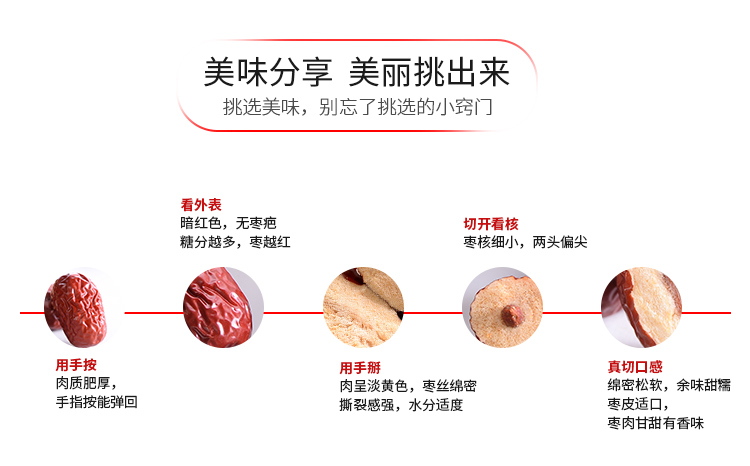 喜德旺 【买1送1】新疆红枣 灰枣500g/袋