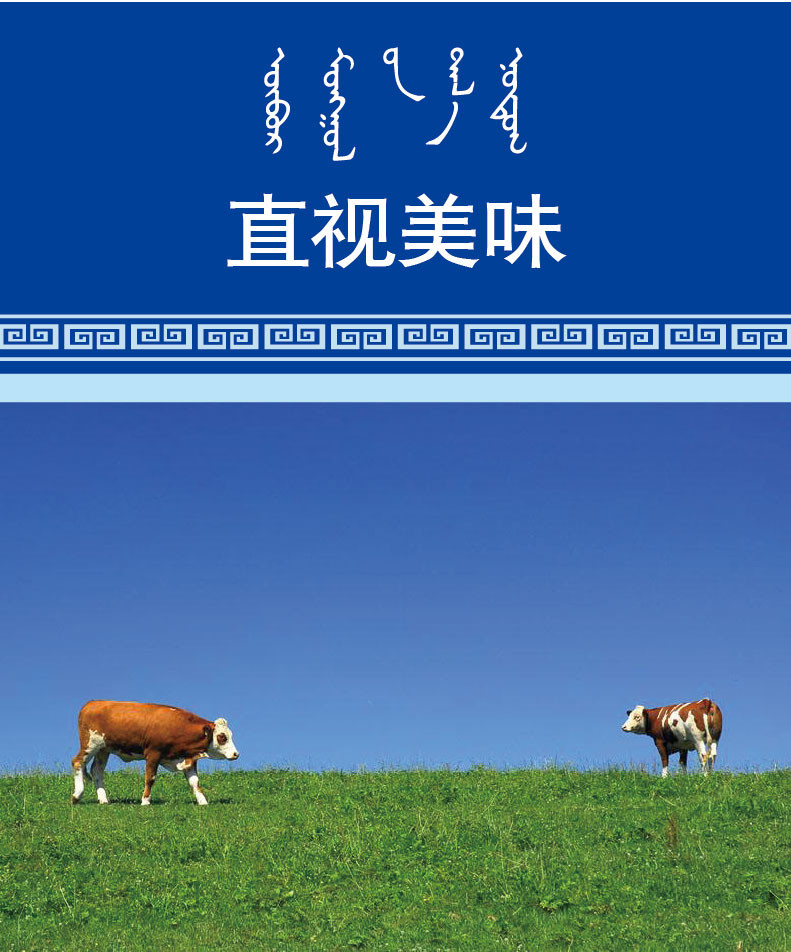  内蒙古特产【包邮】蒙储风干手撕牛肉干原味  零食小吃 418g【礼盒装】