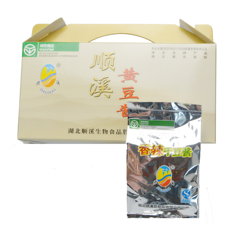 【竹溪馆】竹溪 顺溪 礼盒黄豆酱(干)1000g