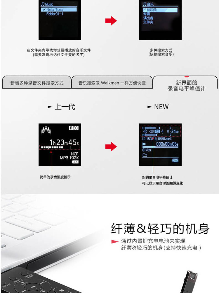 索尼/SONY  数码录音棒ICD-UX560F