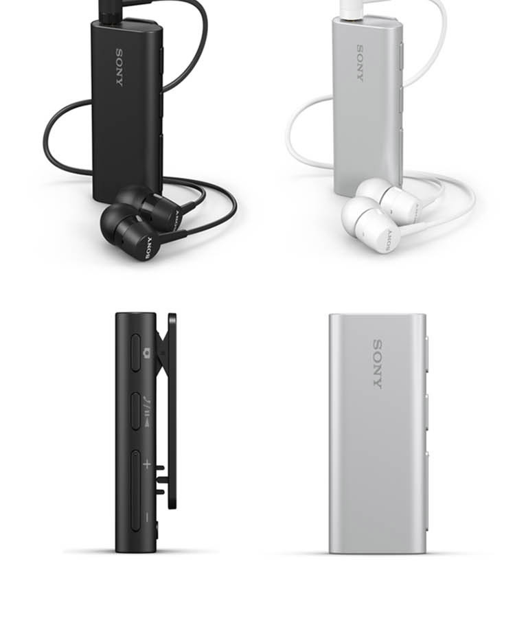 索尼/SONY 蓝牙耳机4.0领夹式遥控自拍免提通话SBH56