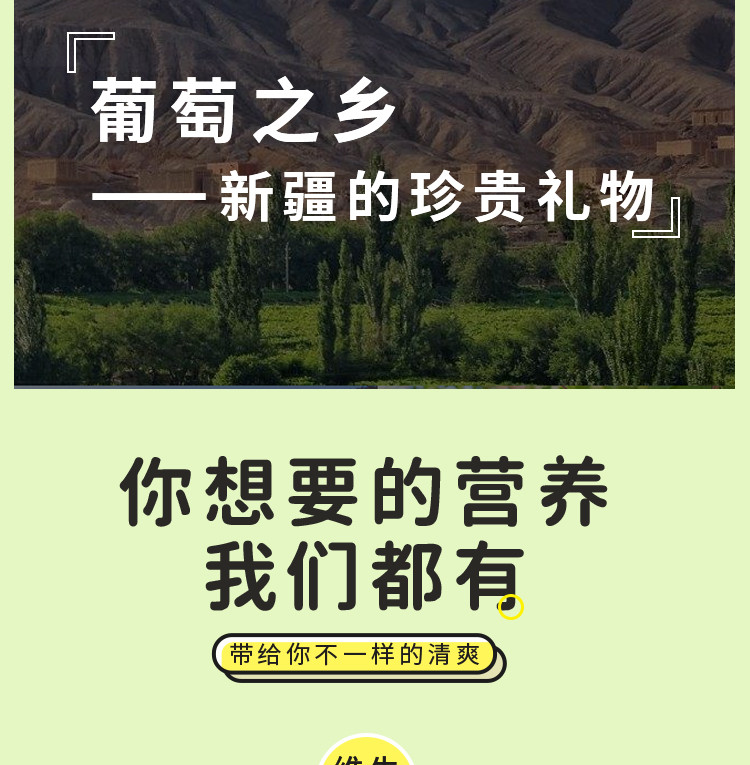 沙漠种枣人 【策勒县】沙漠枣业 柠檬葡萄干105g 全国包邮