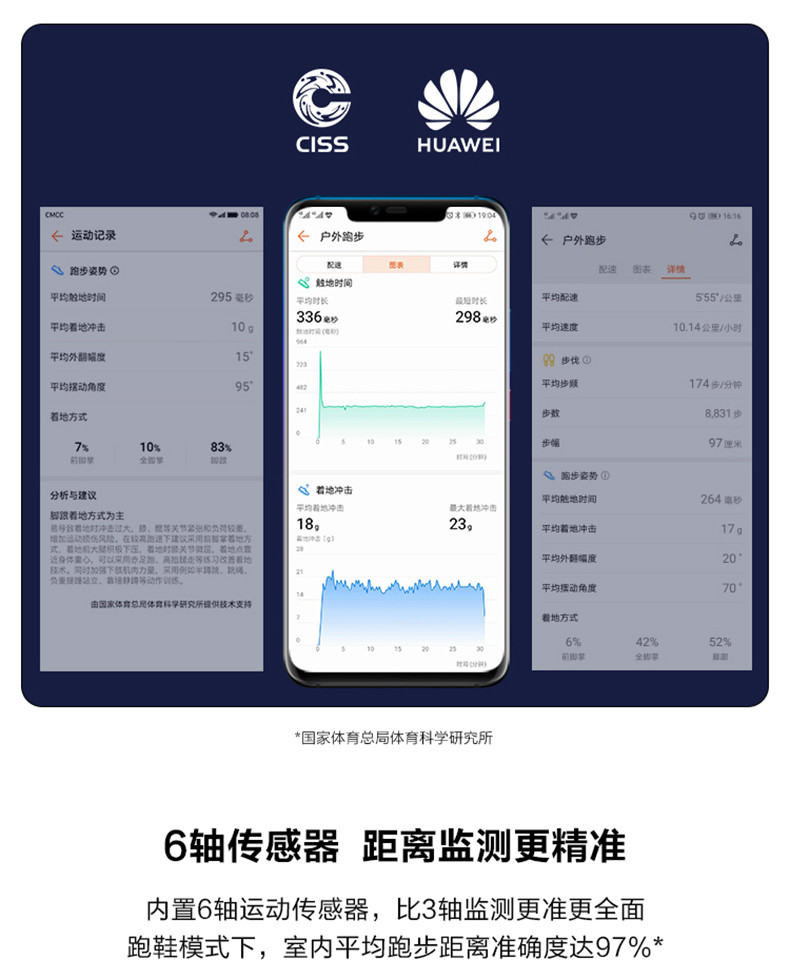 华为/HUAWEI 华为手环 3e 跑步精灵（曜石黑）