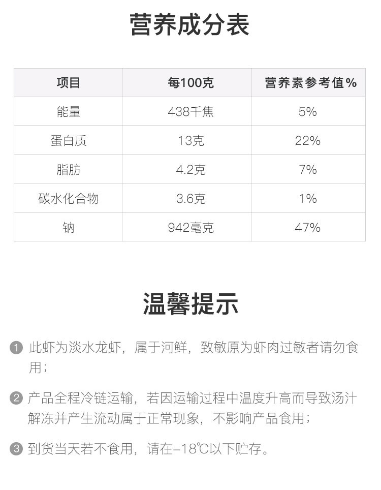 安心安家 澳洲进口蓝龙虾（香辣味） 优质淡水域生态养殖  500g/盒*2